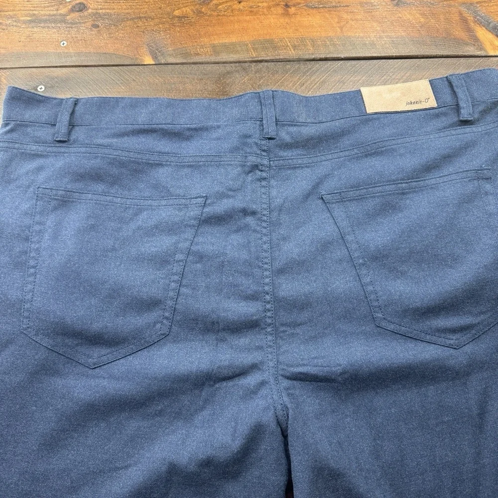 Johnnie-O Newport Mens Modal Polyester‎ Pants Indigo Preppy 40x34 (Actual 43x34)